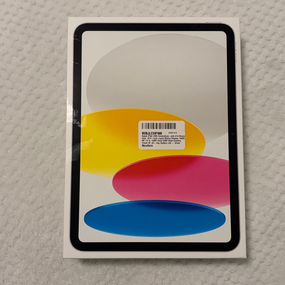 EMPTY BOX for Apple iPad (10th Generation) Wi-Fi 64GB Model A2696-Silver